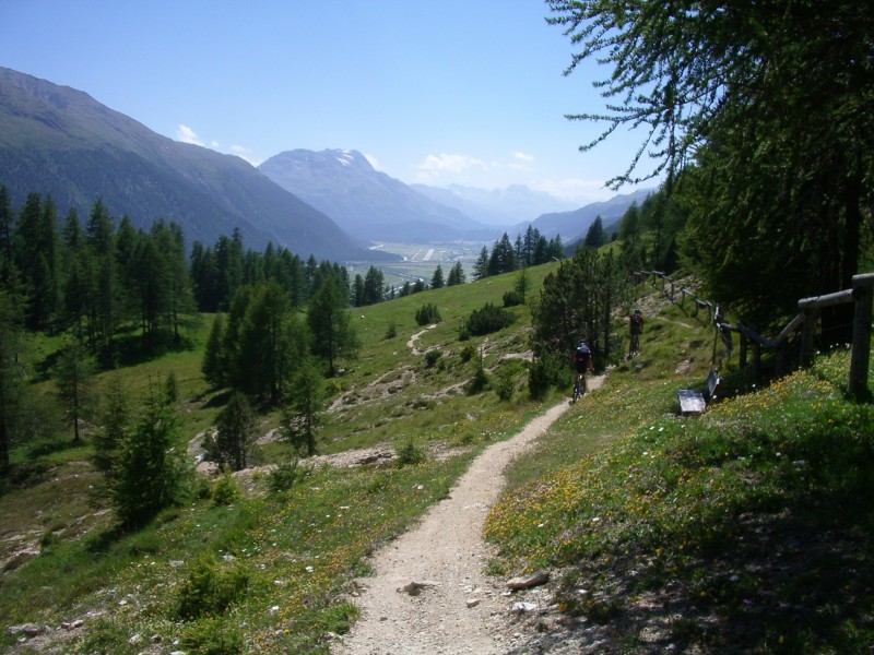 Im Engadin (zwischen La Punt und Bever)