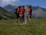 Schnupf am Landesgrenzstein Nr. 11 beim Passo del Gallo