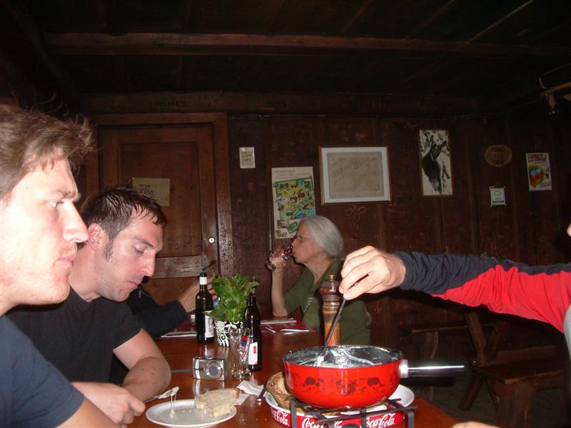 Fondue in der Ferme du Soliat