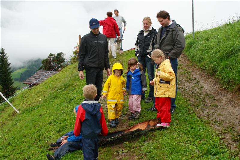 Maurice, Nico, Philippe, Ruth, Bruno, Valentin, Hanna, Nina, Lena und Christian