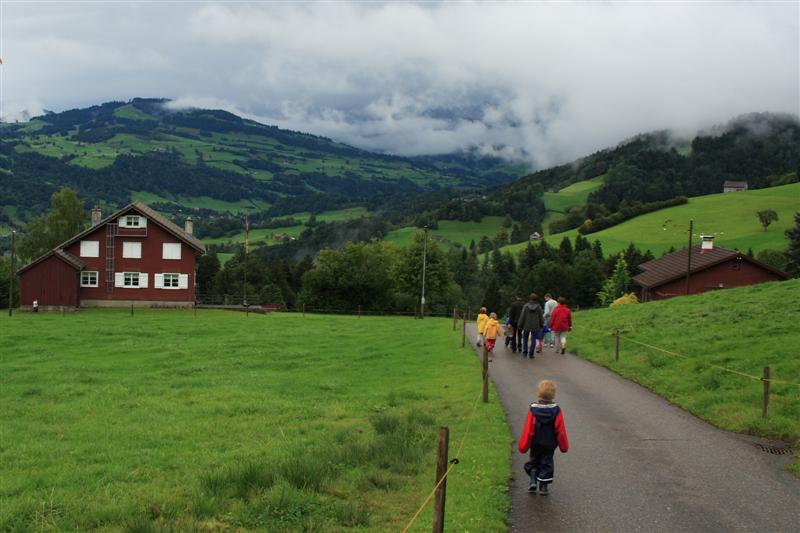 Auf dem  Weg zurück zum Skihaus