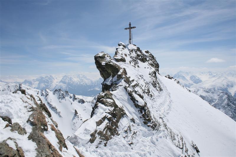 Gipfelkreuz auf dem Dreiländerspitz