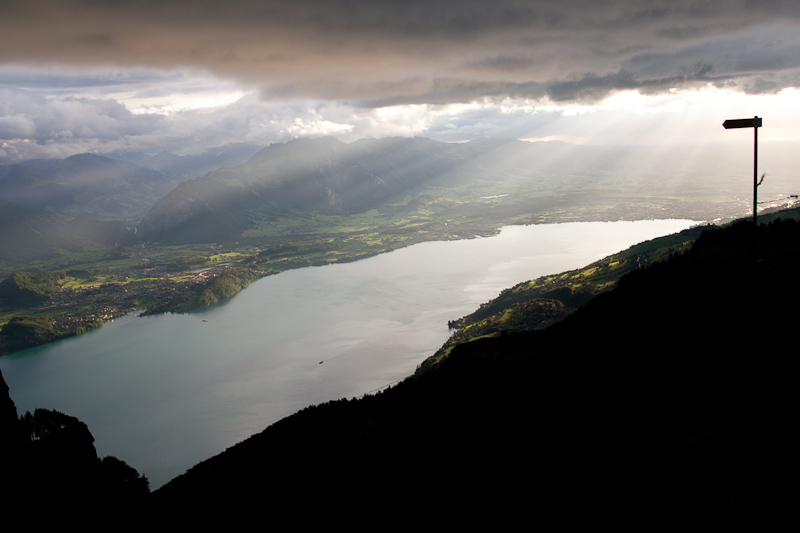 Blick vom Niederhorn Richtung Thun