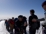 Auf dem Gipfelgrat am Allalinhorn (4027m)