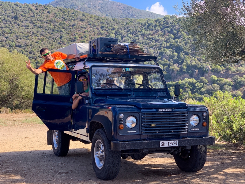 Der Landy vollbepackt